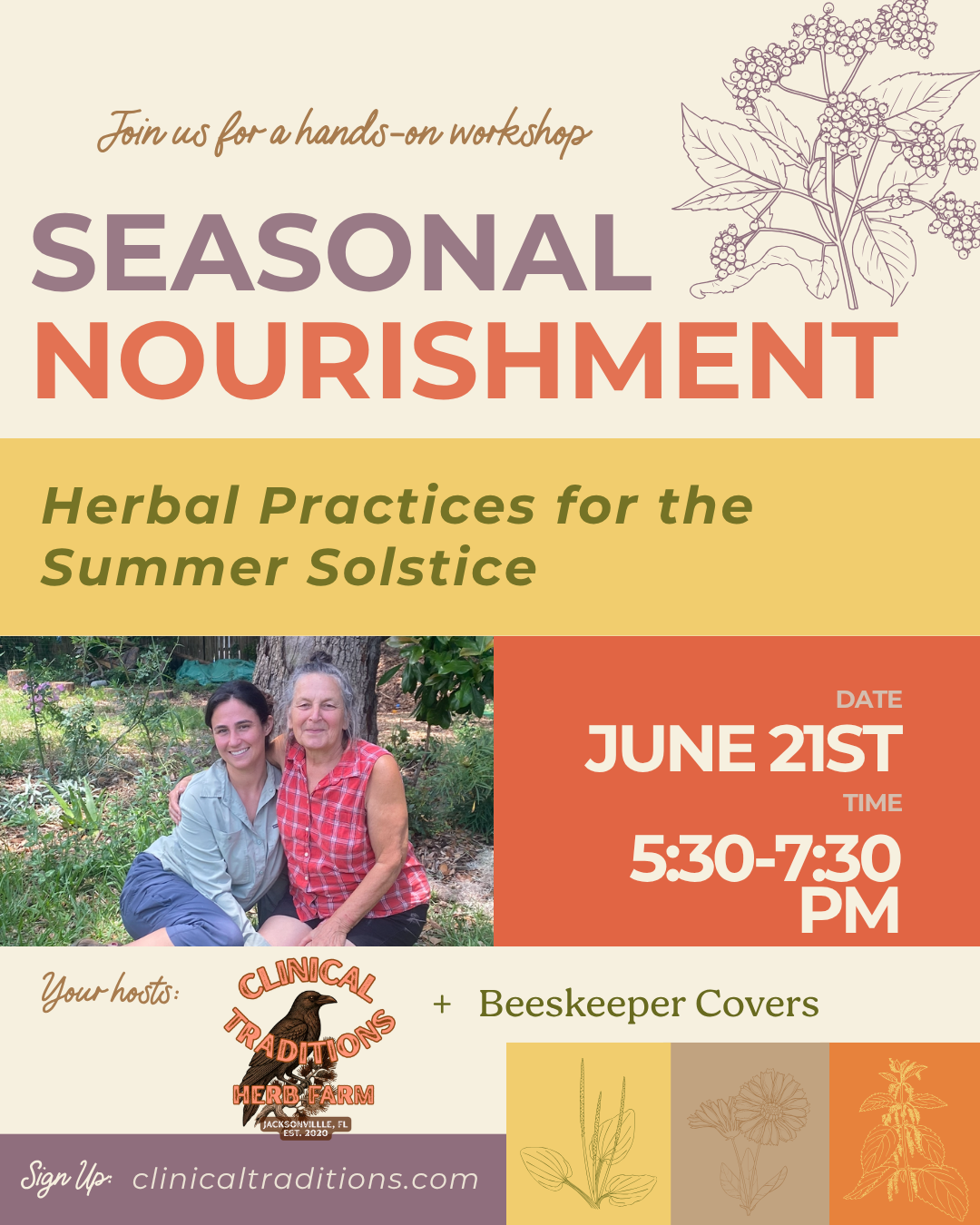 Summer's Herbalism Workshop: Summer Soltice
