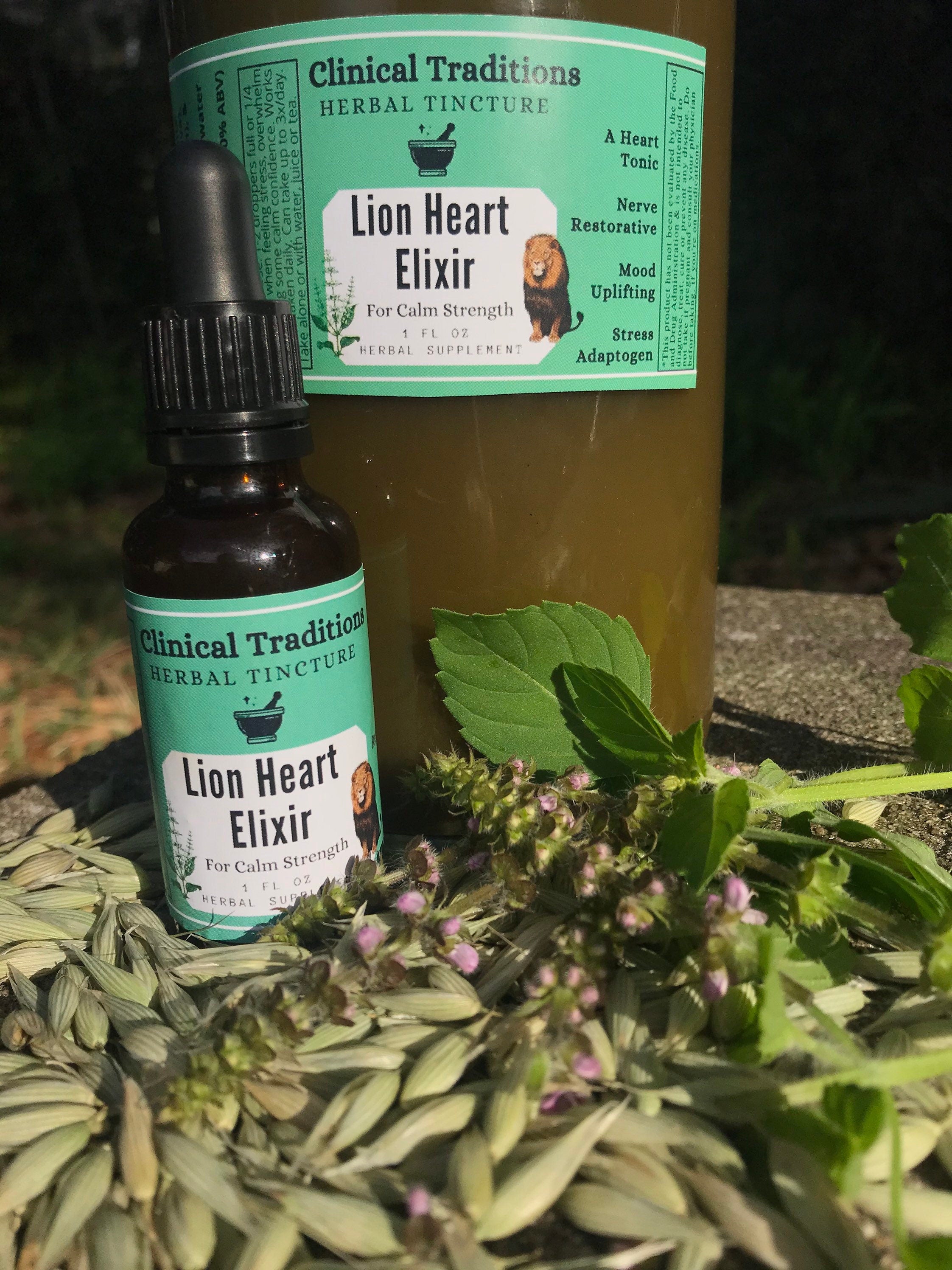 Lion Heart Elixir Tincture: for calm confidence – Clinical Traditions ...